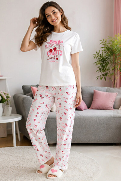 ETEN Girls Printed Pyjama Set Short Sleeve