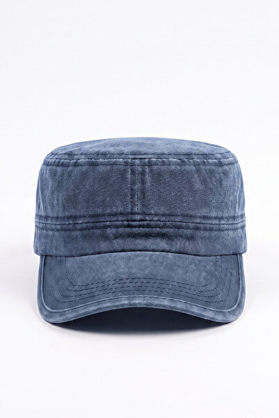 Mollycrush Premium Vintage Castro Hat |   Navy Blue Unisex Comfortable Fit Vi...