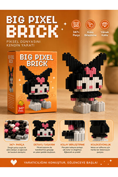 Big Pixel Brick Piksel Yapı Blokları 347 Parça Koleksiyon ve Dekor Yapım Seti
