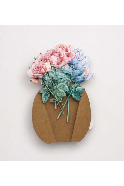 Gift Moda Hârtie pentru scrapbooking cu buchet de flori
