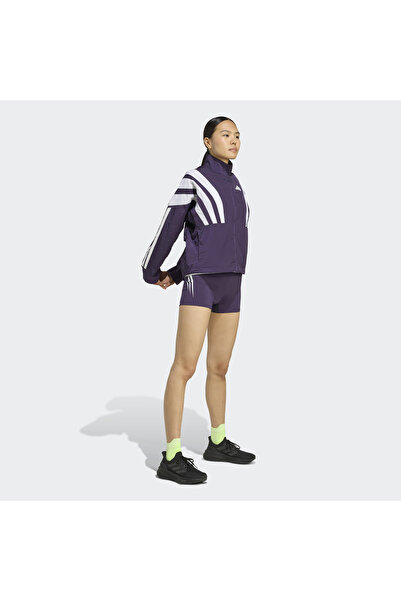 adidas Adizero Nyc Kadın Mor Koşu Rüzgarlığı