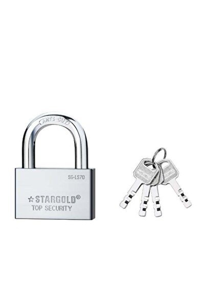 Stargold 70mm Top Security Padlock Solid Steel Anti-Cut & Anti-Drill Lock wit...