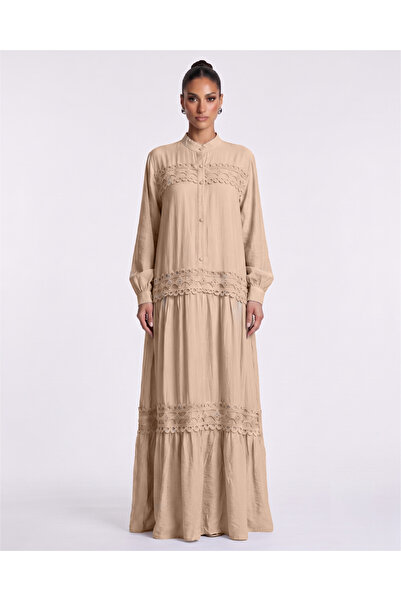Marvella By Rasha Long Sleeve Embroidered Summer Dress