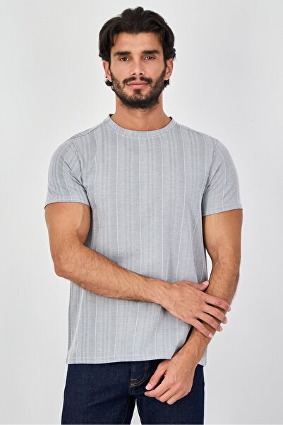 Bruno Milano Men Crew Neck Short Sleeve Textured T-Shirt, Multicolor