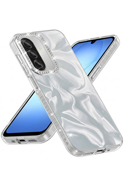 Rivor Samsung Galaxy A27 Uyumlu Kılıf Kamera Korumalı Airbagli Parlak Taş Det...