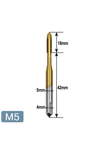 Choice3 1PC(M5) STONEGO 1/5/10PCS Titanium Coated Thread Tap Drill Metric HSS...