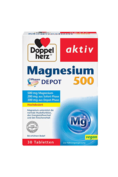doppel herz Magneziu 500 Depot Aktiv 30tb