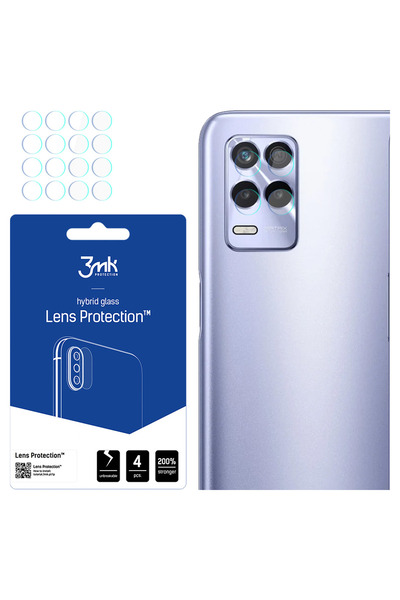 3MK Protecție lentilă pentru Realme 8S 5G. Protecția camerei oferă rezistență.