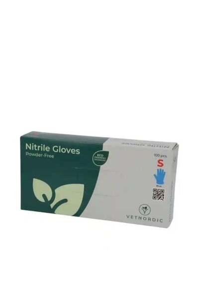 VETNORDIC Nitrile Examination Gloves Powder-Free Blue Color High Grip Latex-F...