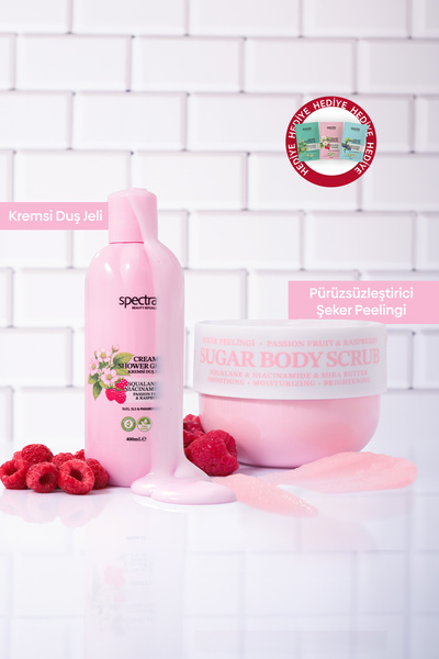 Spectra Care Raspberry&Passion Fruit 2'li Vegan Bakım Seti - Kremsi Duş Jeli ...