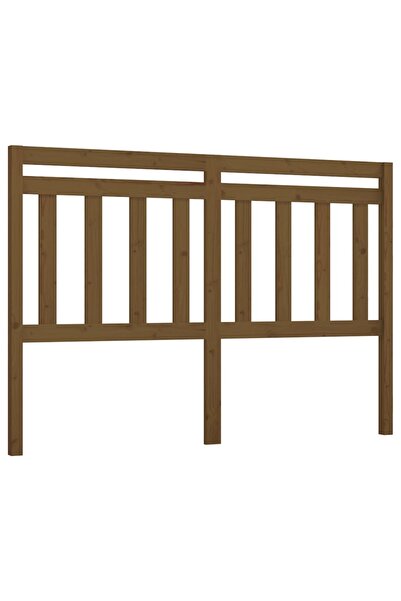 vidaxl Tăblie de pat, maro miere, 126x4x100 cm, lemn masiv de pin