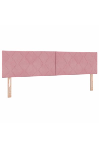 vidaxl Tăblie cap Roz 180 cm Catifea