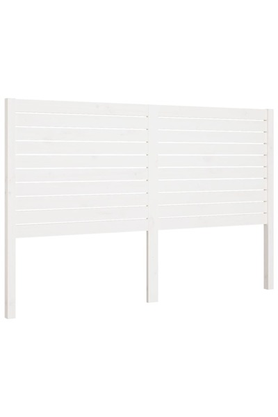 vidaxl Tăblie de pat, alb, 126x4x100 cm, lemn masiv de pin