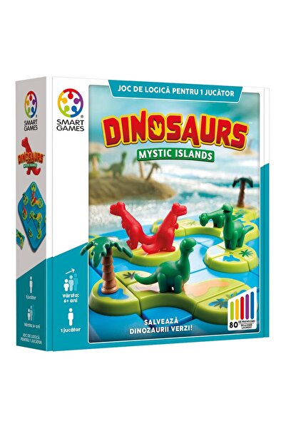 Smart Games Joc de logica cu 80 de provocari, Smart Games, Dinosaurs Mystic I...