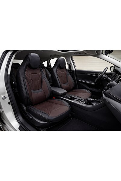 DELUXETUNING Set huse scaune auto universale de lux din piele ecologica, Negr...