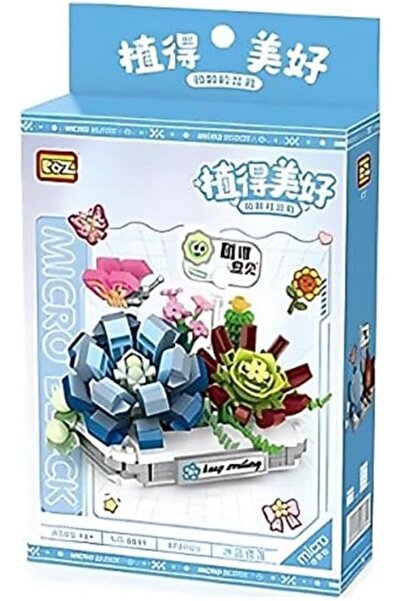Yıldızan Sna Shop Lz-8831 Saksili Ice Blue Snow Lotus Flower 370 Pieces Block...