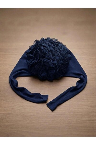 nazipek Combed Cotton Ruffle Bun Bonnet Daily Use