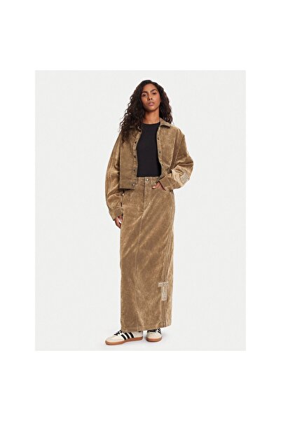 adidas Fustă maxi de damă JY2397 Maro