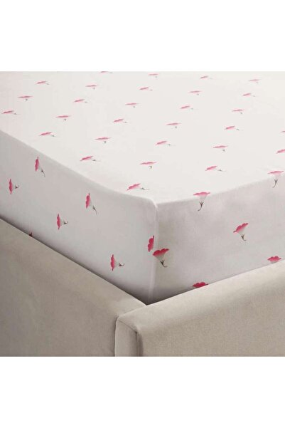 PAN HOME Bellarose Fitted Sheet 90x200+25cm-pink