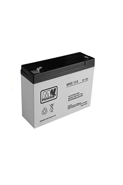LEAN Baterie AGM cu gel pentru mașinuță electrică de jucărie 6 V 12 Ah, 408