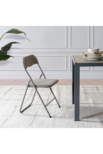PAN HOME ELGIN FOLDING CHAIR - GREY