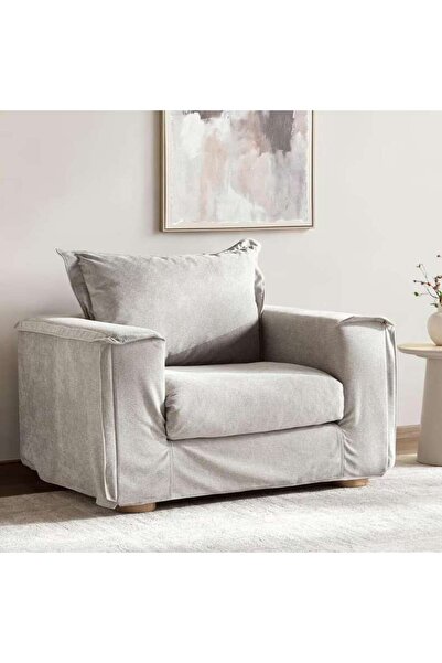 PAN HOME SIROANA SINGLE SEATER SOFA - GREY