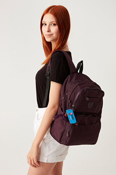 NEMO BAGS حقيبة ظهر أرجوانية للجنسين من كلينكير مع حجرة للكمبيوتر المحمول، حق...