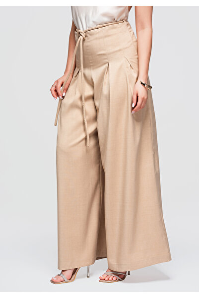 OMBRE Women's Trousers, Wide Leg, High Waist OW-PA-E0014