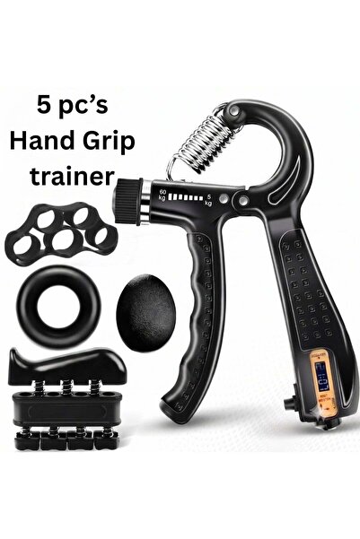 ZeeSquare 5-Piece Hand Grip Strengthener Kit | Adjustable Hand Grip Trainer 5...