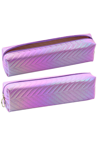 LEAN Penar școlar holografic, violet, 21 x 6 x 4 cm, 21614
