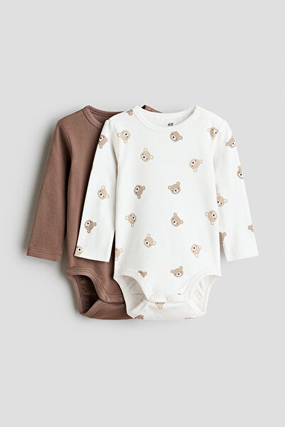 H&M 2'li Pamuklu Body