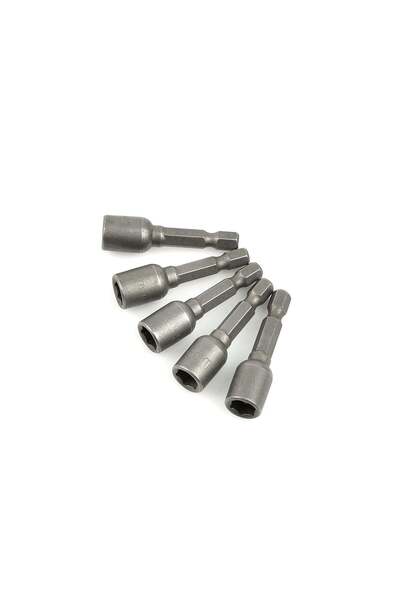 GEKO Set de 5 adaptoare magnetice pentru șurubelniță, 8mmx48mm 1/4 ", G15006