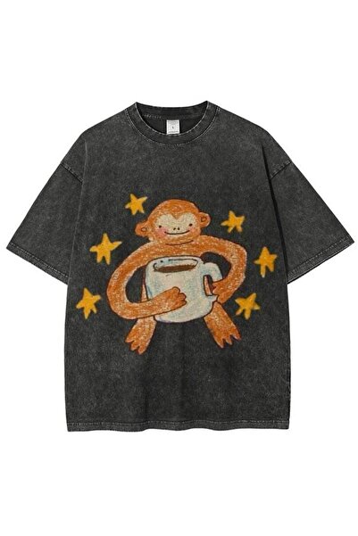 classy moda Unisex πολύχρωμο μπλουζάκι με στάμπα Oversize Streetwear Άνετη εφ...