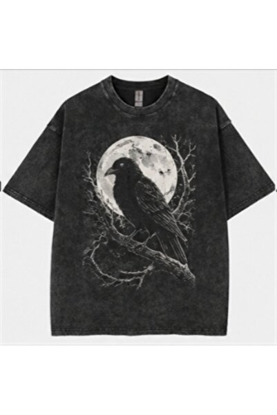 bellanova Unisex πολύχρωμο μπλουζάκι με στάμπα Oversize Streetwear Άνετη εφαρ...