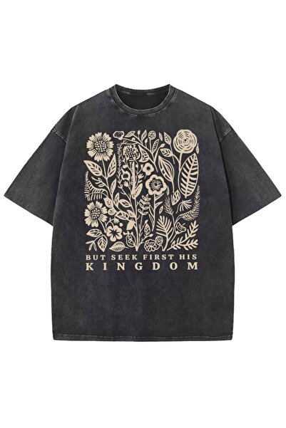 bellanova Unisex πολύχρωμο μπλουζάκι με στάμπα Oversize Streetwear Άνετη εφαρ...