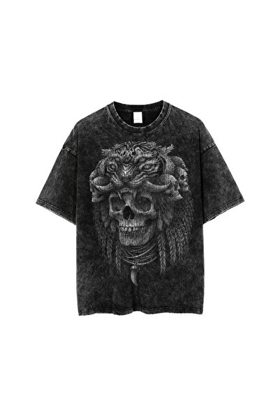 bellanova sila Unisex πολύχρωμο μπλουζάκι με στάμπα Oversize Streetwear Άνετη...