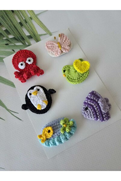 Hand Mother's Since 2024 Hairless Baby Hair Clips 6-Piece Mixed Sets Hanmade ...