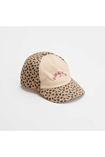 KIABI Leopard print baseball style cap BEIGE