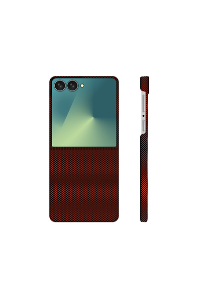 kılıffuarı Samsung Galaxy Z Flip 7 Kılıf Lens Kamera Değişimli Premium Yüzey ...