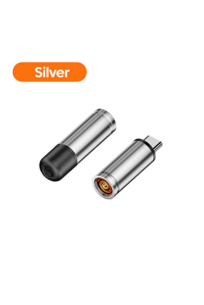 Choice3 silver Type-C Mobile Cigarette Lighter Air Blowing Cigarette Lighter ...