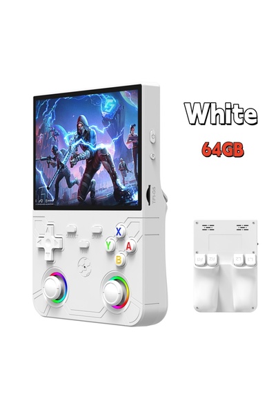 Choice5 White 64GB New R36 Ultra X Handheld Retro Video Game Console IPS Scre...