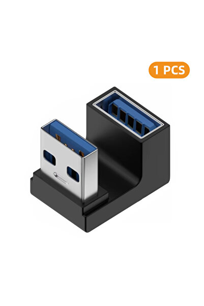 Choice 1xAM-AG-UX-ZM 90 Degree USB 3.0 Male to Female Right Angle Extension A...