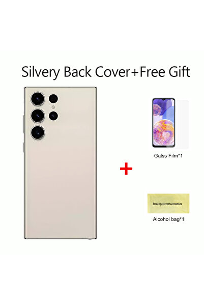 Choice1 For S23Ultra White For S23Ultra/S23U Battery Back Cover 3D Glass Pane...