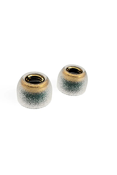 Choice A pair M TANGZU Tang Sancai Noble Liquid Silicone Hybrid Eartips Brass...