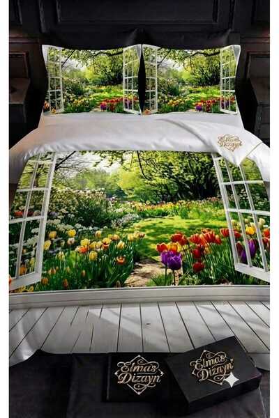 Elmas Dizayn Custom Design Single Duvet Cover Set Cotton Satin 160X240 cm Bra...