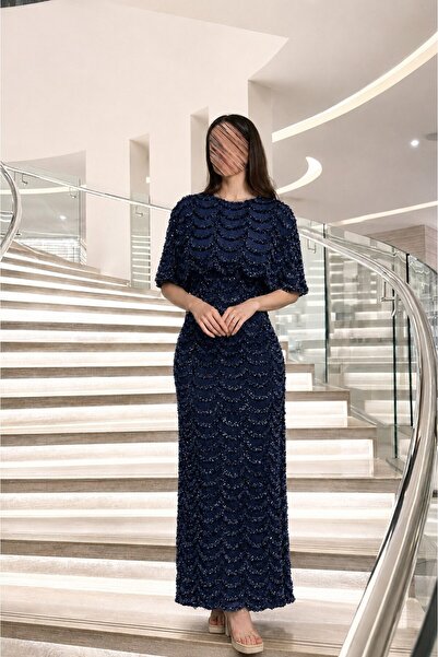 Jood Ruffled Sequin Embroidered Dress