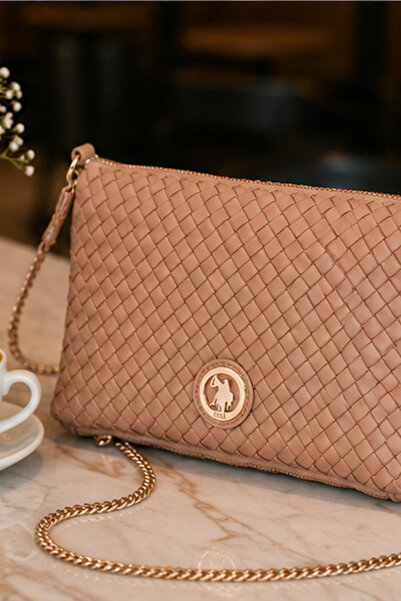 U.S. Polo Assn. USPA CLUTCH BAG US6583,BEIGE