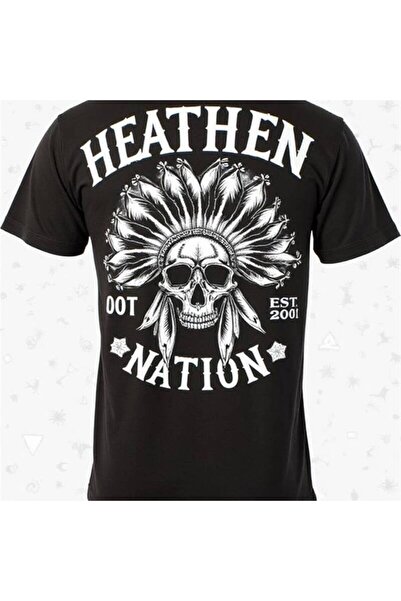 799 Men'S Heavyweight T-Shirt Made of 100% Featuring Heathen Nation Tribal Pr...