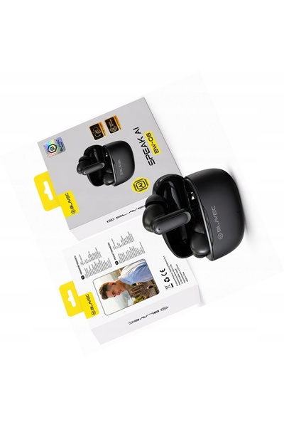 Blavec Căști traducătoare negre TWS BW-08 cu AI pentru Samsung Galaxy M31s