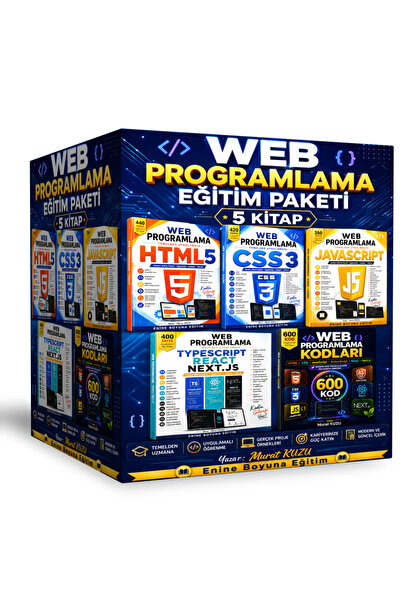 Enine Boyuna Eğitim Web Programlama Eğitim Paketi 5 Kitap